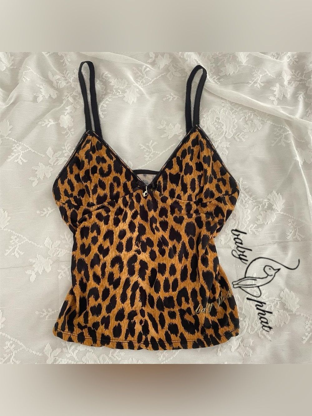 Y2k baby phat cheetah cami